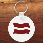 Letland Vlag Sleutelhanger (Voorkant)