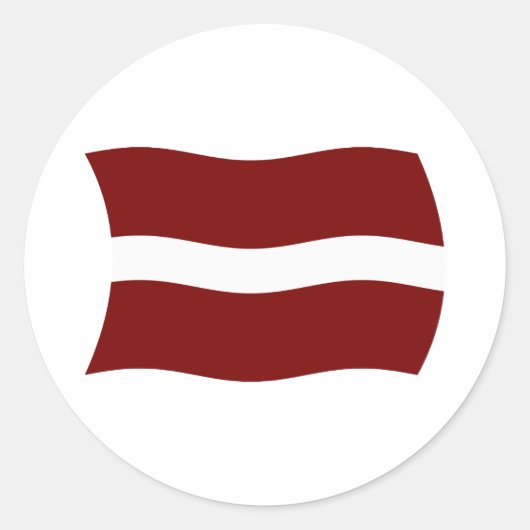 Letland Vlag Sticker (Voorkant)