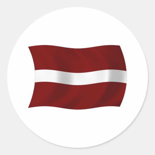 Letland Vlag Sticker (Voorkant)