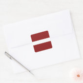 Letland Vlag Sticker (Envelop)