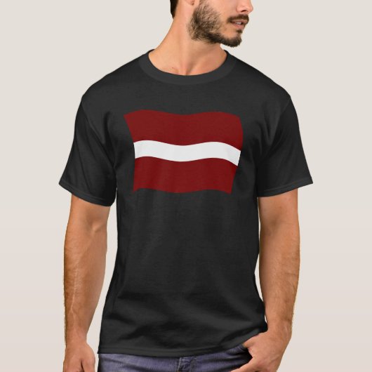 Letland Vlag T-shirt (Voorkant)