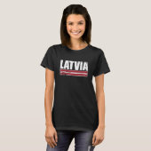 Letland Vlag Trots Lets T-shirt (Voorkant volledig)