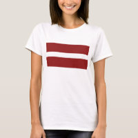 Letland Vlag x Landkaart T-Shirt