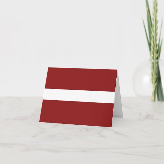 Letland-vlagnotitie Kaart (Voorkant)