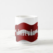 Letland Waving Flag Koffiemok (Center)