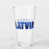 Letland winternachttekst met reflectie glas (Achterkant)