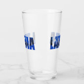 Letland winternachttekst met reflectie glas (Links)