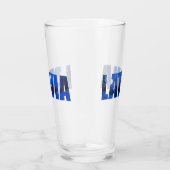 Letland winternachttekst met reflectie glas (Rechts)