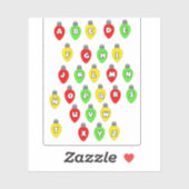 Letras luces navidad Pegatina de vinilo  Sticker (Vel)