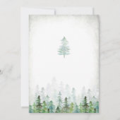 Let's Adventure Begin Forest Baby Shower Kaart (Achterkant)