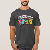 Lets All Go to the Library Marching Books gift T-shirt (Voorkant)