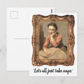 Let's All Just Take Naps beroemd gemaakt door Funn Briefkaart (Voorkant / Achterkant)