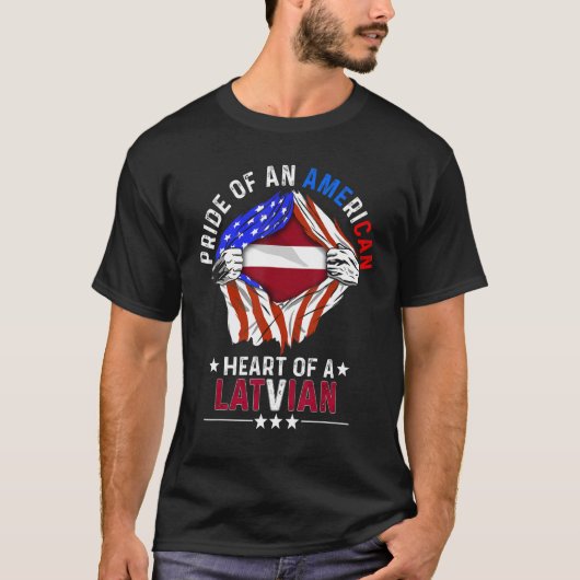 Lets Amerikaans-Amerikaanse Pride Foreign Country  T-shirt (Voorkant)