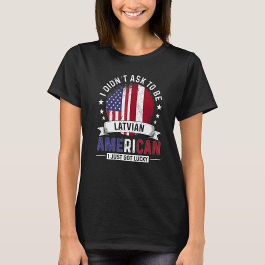 Lets-Amerikaanse landen vlaggen pride land Lat T-shirt (Voorkant)