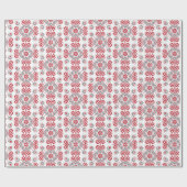 Lets Auseklis Folk art geometric medallion Cadeaupapier (Vlak)