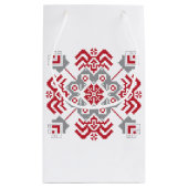 Lets Auseklis Folk art geometric medallion Klein Cadeauzakje (Achterkant)