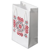 Lets Auseklis Folk art geometric medallion Klein Cadeauzakje (Achterkant Gekanteld)