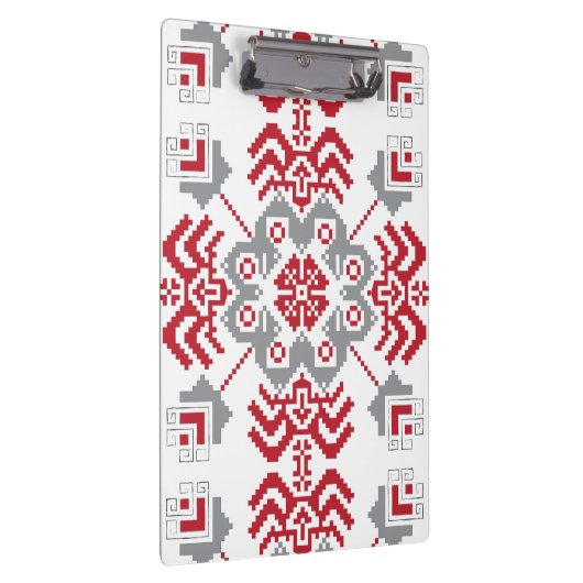 Lets Auseklis Folk art geometric medallion Klembord (Rechts)