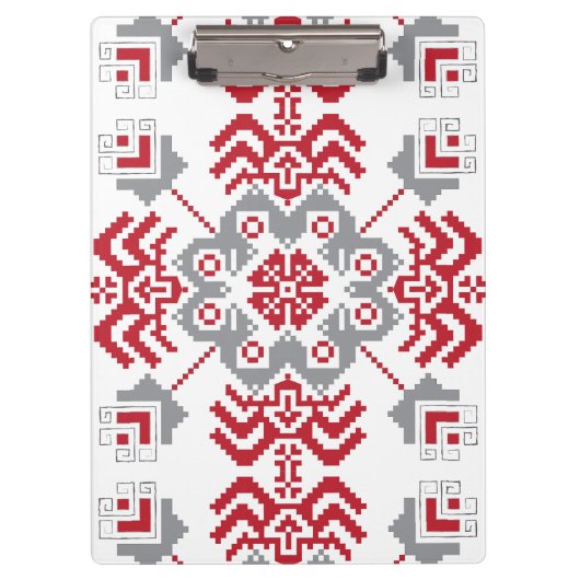 Lets Auseklis Folk art geometric medallion Klembord (Voorkant)