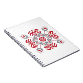 Lets Auseklis Folk art geometric medallion Notitieboek (Rechterzijde)