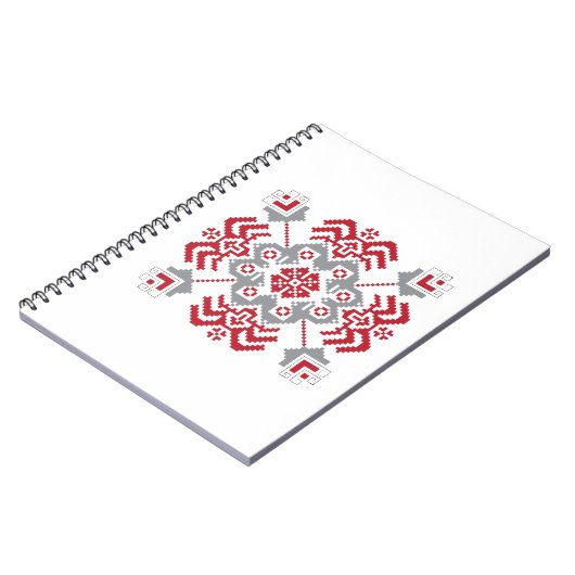 Lets Auseklis Folk art geometric medallion Notitieboek (Linkerzijde)