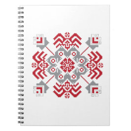 Lets Auseklis Folk art geometric medallion Notitieboek