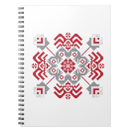 Lets Auseklis Folk art geometric medallion Notitieboek (Voorkant)