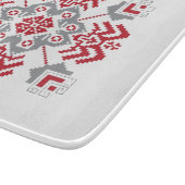 Lets Auseklis Folk art geometric medallion Snijplank (Hoek)