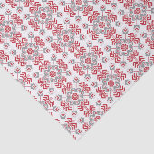 Lets Auseklis Folk art geometric medallion Tissuepapier (Detail)