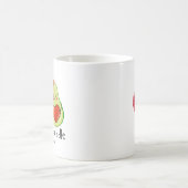Let's Avocuddle - Aangepaste Avocado-paarnamen Koffiemok (Center)