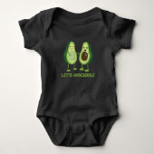 Let's Avocuddle - Funny Avocado Pun Romper (Voorkant)