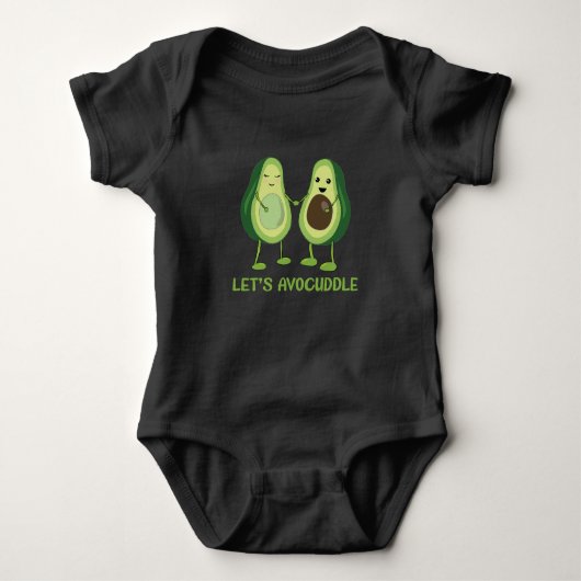 Let's Avocuddle - Funny Avocado Pun Romper (Voorkant)