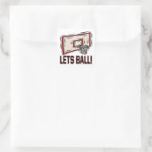 Lets Ball Vierkante Sticker (Tas)