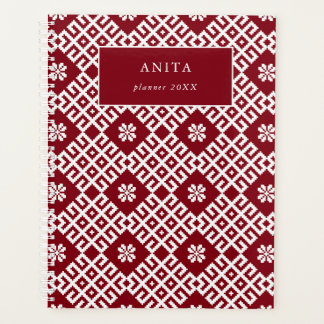 Lets Baltisch traditioneel noords folkpatroon Planner