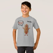 "Let's be Frank" Hotdog Aanpasbare Pun Boy's T-shirt (Voorkant volledig)