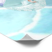 Let's Be Mermaids Together Verjaardag Welkom Poste Poster (Hoek)