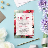 Let's Be Merry Christmas Bridal Shower Acryl Uitnodigingen (Insitu (Huwelijk))