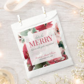 Let's Be Merry Christmas Bridal Shower Bedankzakje (Geknipt)