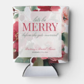 Let's Be Merry Christmas Bridal Shower Blikjeskoeler (Voorkant)