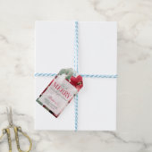 Let's Be Merry Christmas Bridal Shower Cadeaulabel (Met Touw)