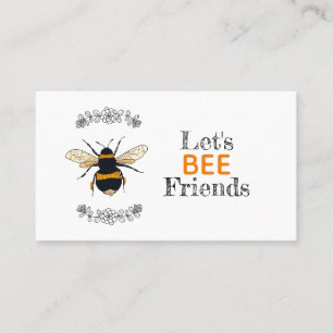 Let's Bee Friends Play Datum Contact Contactkaartje