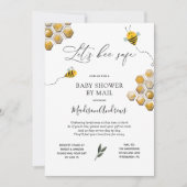 Let's Bee Safe Baby shower per post Kaart (Voorkant)