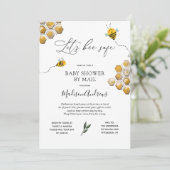 Let's Bee Safe Baby shower per post Kaart (Staand voorkant)