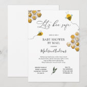 Let's Bee Safe Baby shower per post Kaart (Voorkant / Achterkant)