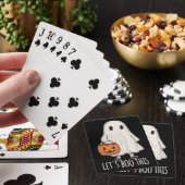 Let's Boo This Fun Ghost Trick or Treat Pokerkaarten (Insitu)