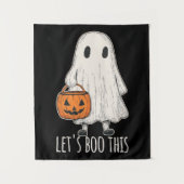Let's Boo This Fun Ghost Trick or Treat Wandkleed (Voorkant)