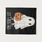 Let's Boo This Fun Ghost Trick or Treat Wandkleed (Voorkant (horizontaal))