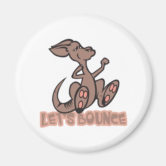 Lets Bounce Kangaroo Magneet (Voorkant)
