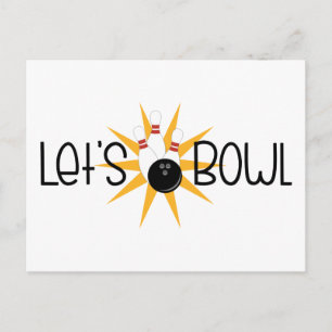 Lets Bowl Briefkaart