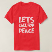 Let's Call For Peace Dove Graphic T-shirt (Design voorkant)
